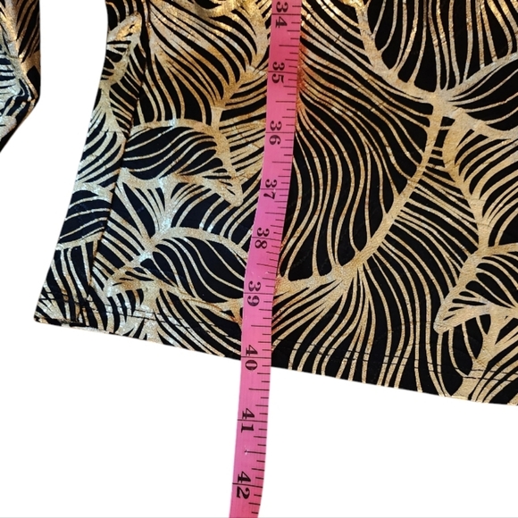 Masseys Abstract Print 2-piece Romper XL Metallic Material Very Unique! - Picture 8 of 15